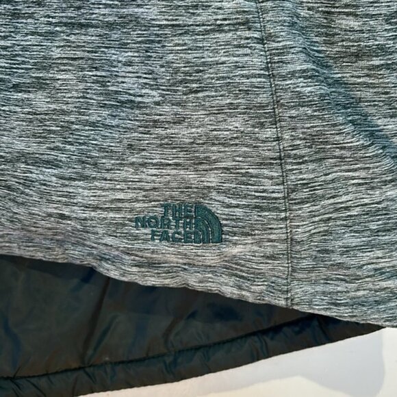 The North Face Women’s Long Pseudio Cowlneck Full Zip Green Puffer Jacket XS - Picture 5 of 12